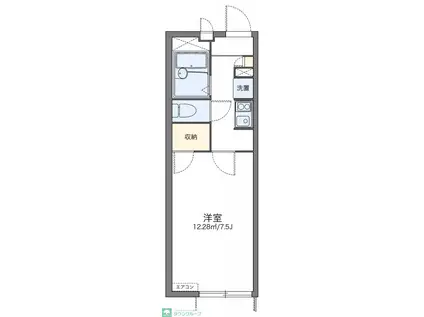 レオパレストサキ(1K/1階)の間取り写真