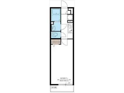 リブリ・Kバレル(1K/3階)の間取り写真