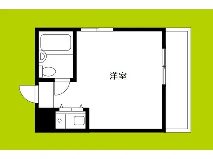 アケノベビル(ワンルーム/8階)の間取り写真