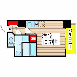 メゾンドール栄(ワンルーム/8階)の間取り写真