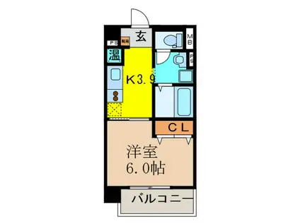 第17関根マンション(1K/5階)の間取り写真