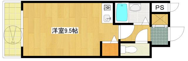 第21新井ビル(ワンルーム/6階)の間取り写真