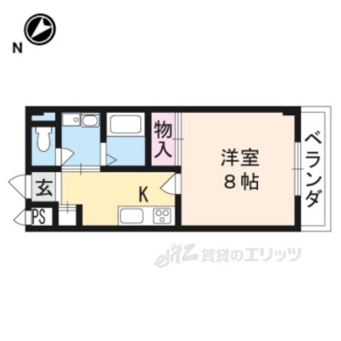 エクセレント中村3(1K/1階)の間取り写真