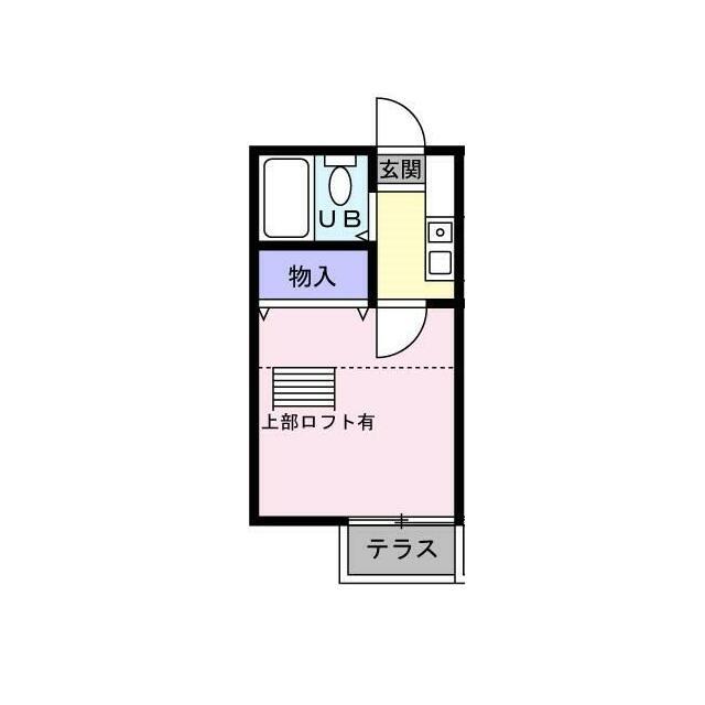 IKI東川口A(ワンルーム/2階)の間取り写真