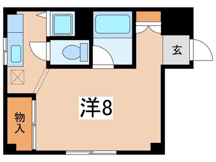 グランドメゾン青山(ワンルーム/2階)の間取り写真