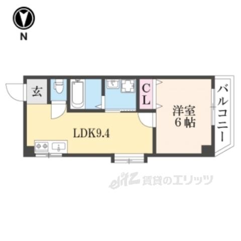 Mプラザ津田駅前参番館(1LDK/3階)の間取り写真