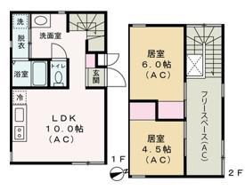 HAYASHI ACT.4(2LDK/1階)の間取り写真
