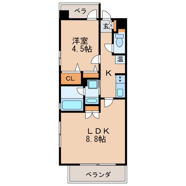 FORZA泉(1LDK/7階)の間取り写真