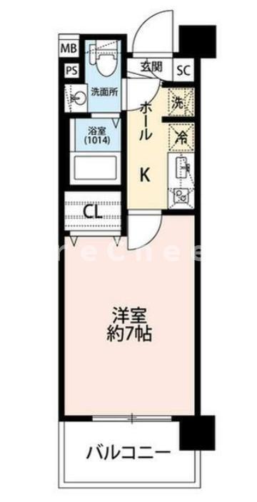 プレール・ドゥーク西川口II(1K/3階)の間取り写真