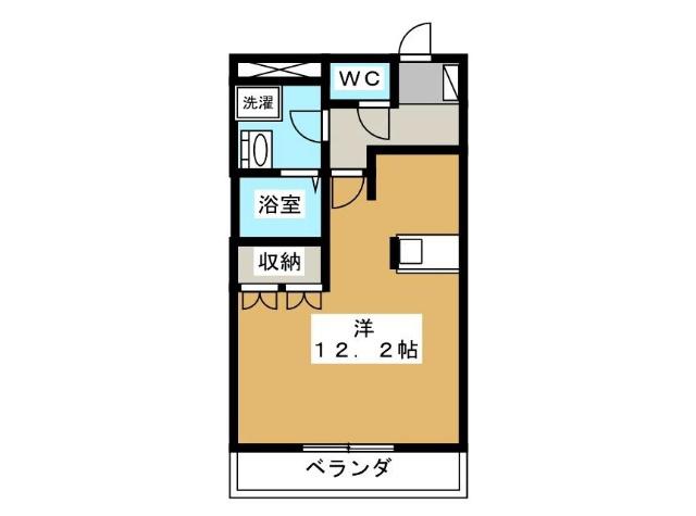 アクアライフ エムズ(ワンルーム/1階)の間取り写真