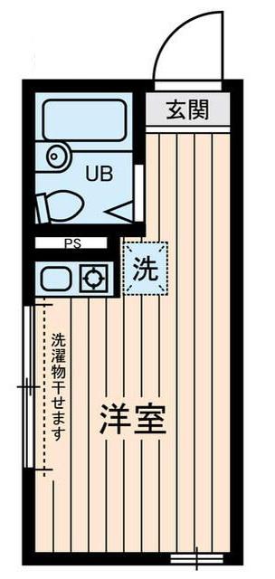 サファイア北千住(ワンルーム/2階)の間取り写真