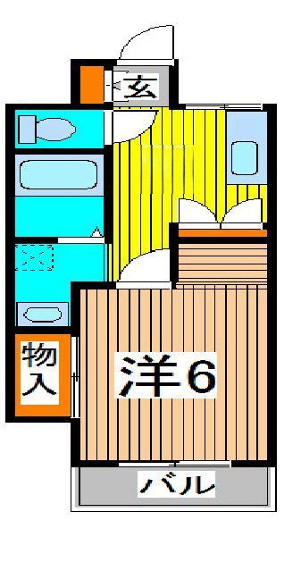 RENAXIA 北浦和(1K/3階)の間取り写真