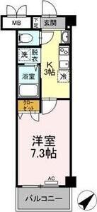 グランドパレス(1K/3階)の間取り写真