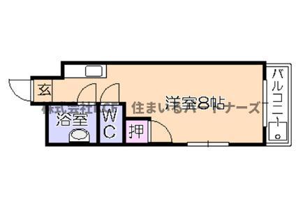コーポラスK(ワンルーム/1階)の間取り写真