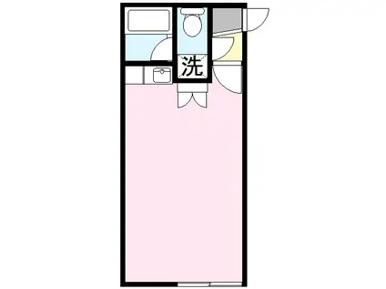 ハイム静観(ワンルーム/2階)の間取り写真