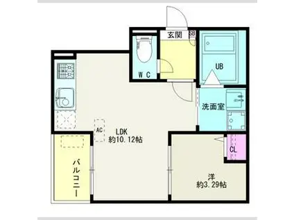 JACK DAIKOII(1LDK/1階)の間取り写真