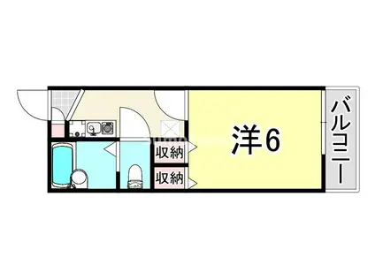 レオパレスヴィブレ(1K/3階)の間取り写真