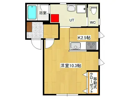 文京アクセス(1K/2階)の間取り写真