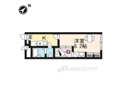 レオパレスSPARROW(1K/2階)の間取り写真