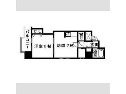 ノースコート本郷(1DK/2階)の間取り写真