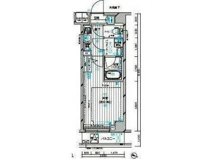 メインステージ板橋志村II(1K/2階)の間取り写真