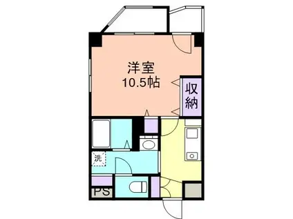 オリエンタルパレス(1K/4階)の間取り写真