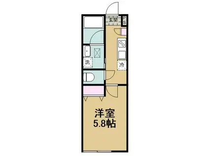 フェリーチェ大泉学園A(1K/1階)の間取り写真