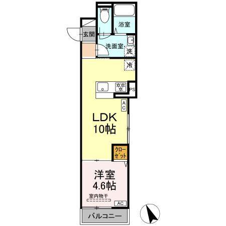 セレスティア京島(1LDK/3階)の間取り写真