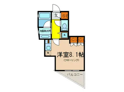 ラ・コスタ新宿余丁町(ワンルーム/5階)の間取り写真