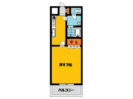 ラワンドゥラKハウス(1K/2階)の間取り写真