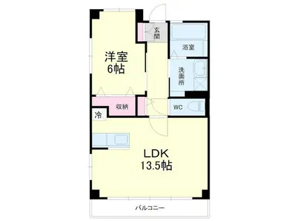 ピュアー(1LDK/1階)の間取り写真