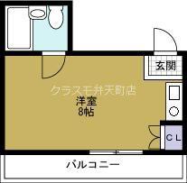 リアルフレンズ(ワンルーム/3階)の間取り写真
