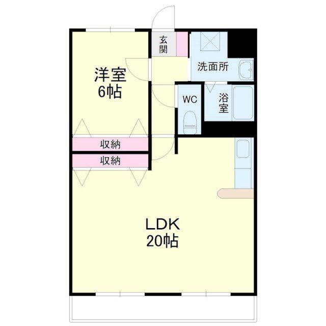 ルーチェ(1LDK/3階)の間取り写真