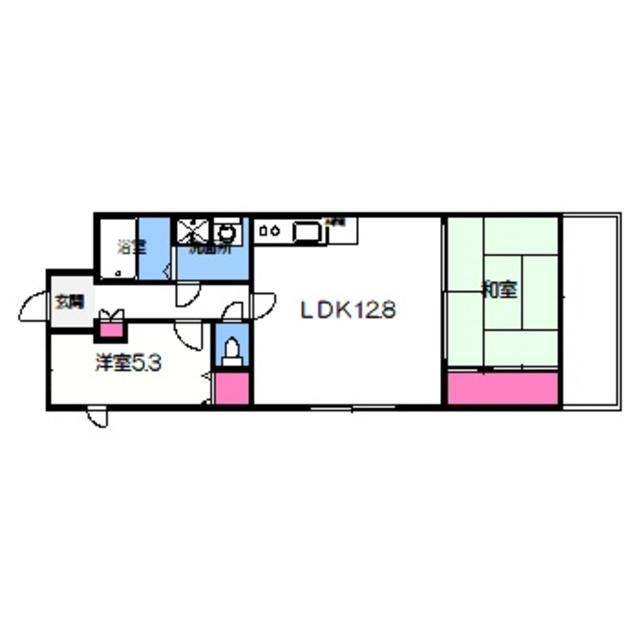 リッツスタンツェ(2LDK/2階)の間取り写真