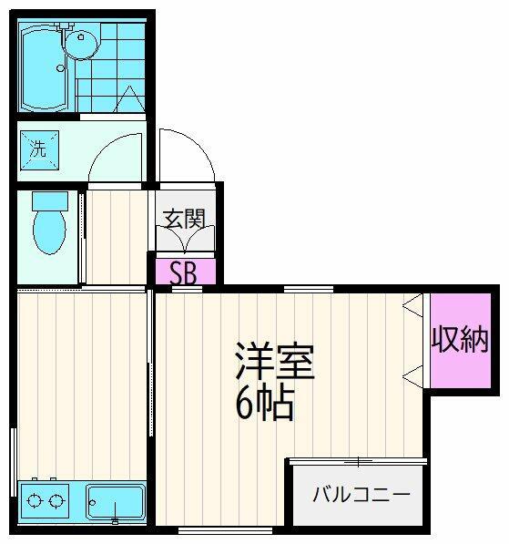 デパ-ル(1DK/1階)の間取り写真