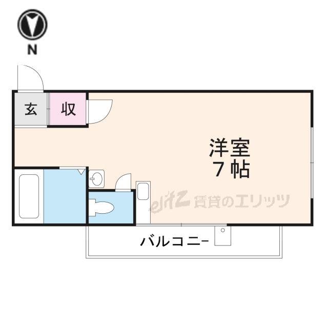 メゾンケイ(ワンルーム/4階)の間取り写真