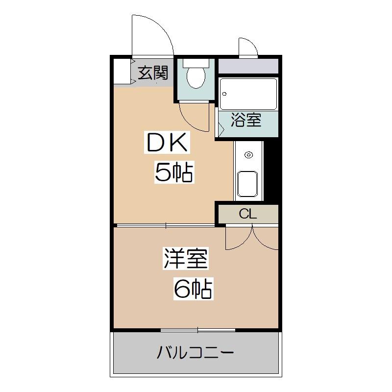 アベノ池田マンション(1DK/2階)の間取り写真