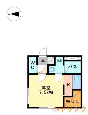 MODULOR社台(1K/2階)の間取り写真