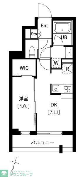 タスキプライムテラス中村橋(1DK/3階)の間取り写真