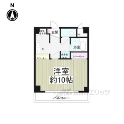 COTOGLANCE西賀茂(1K/2階)の間取り写真