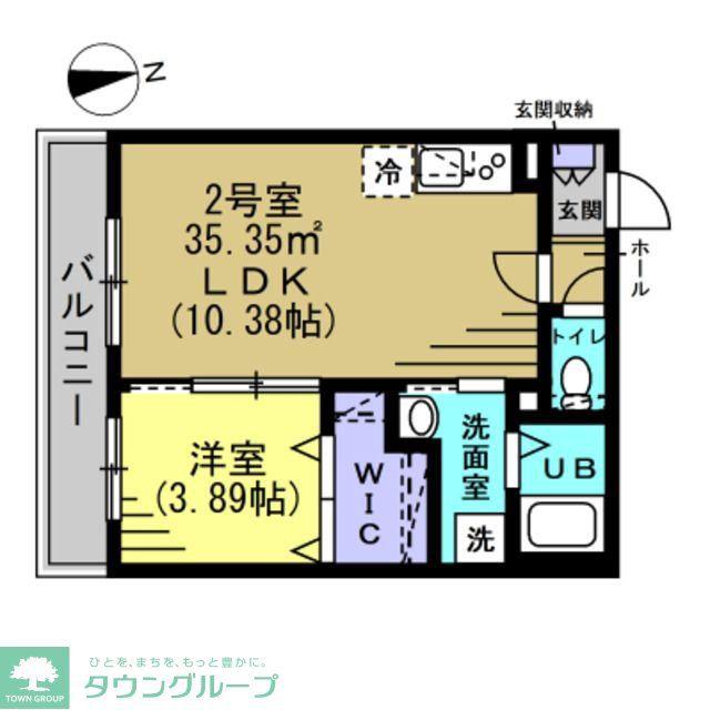 コージーコート(1LDK/1階)の間取り写真