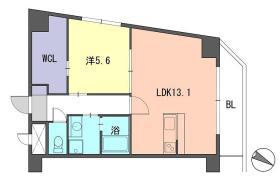 レジデンス住吉(1LDK/12階)の間取り写真