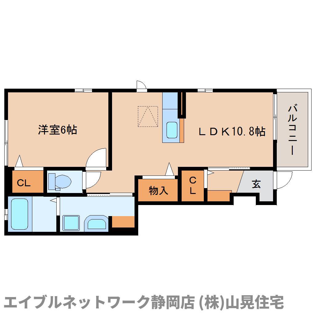 JSリヴァージュII(1LDK/1階)の間取り写真