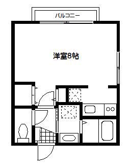 モントレメゾン(1K/1階)の間取り写真