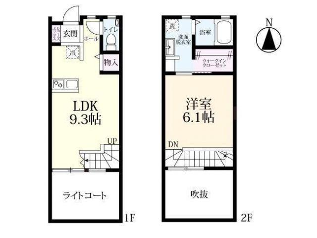 プレミアムアイランド松尾(1LDK/1階)の間取り写真