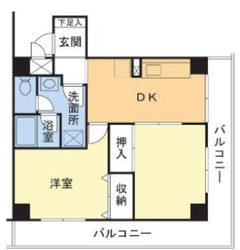 ノートス扇橋(2DK/5階)の間取り写真