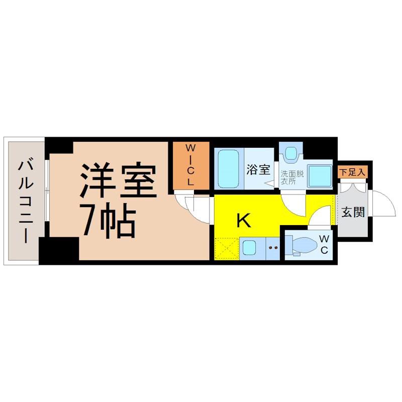エスリード大須プレシア(1K/10階)の間取り写真
