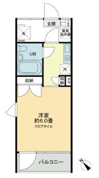 ハウス・エプタ(1K/4階)の間取り写真