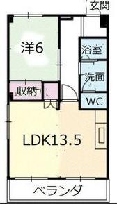 LA BELLE SANTE(1LDK/8階)の間取り写真