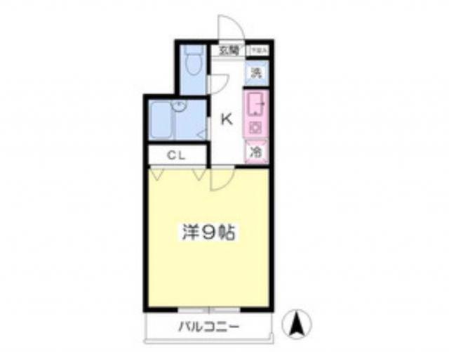 ロイヤルパレス駅西(1K/5階)の間取り写真